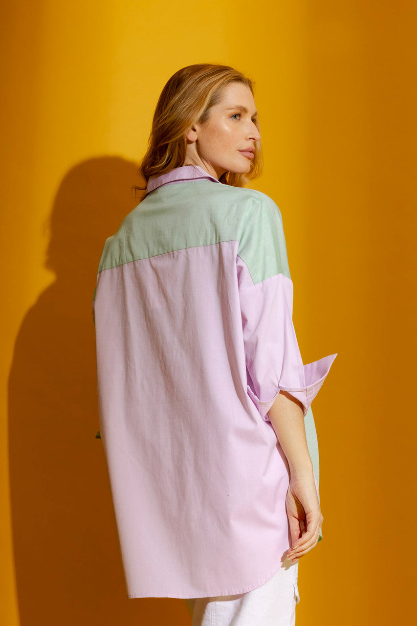 Pink/Green Two Tone Shirt