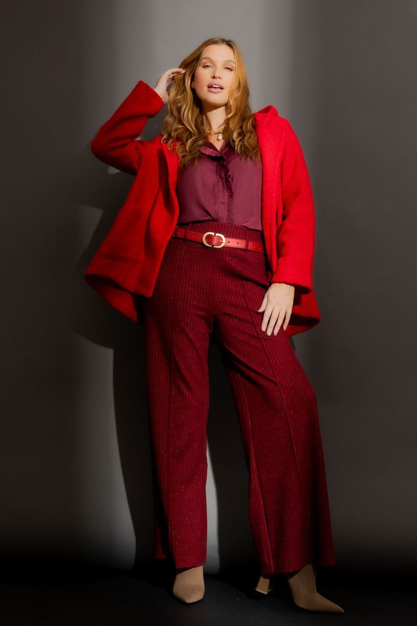 Red Check Pintuck Culotte Red Check
