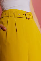 Charteuse Euro Cleo Pant Chartreuse