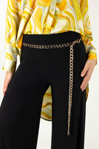 Black/gold Chain Belt S