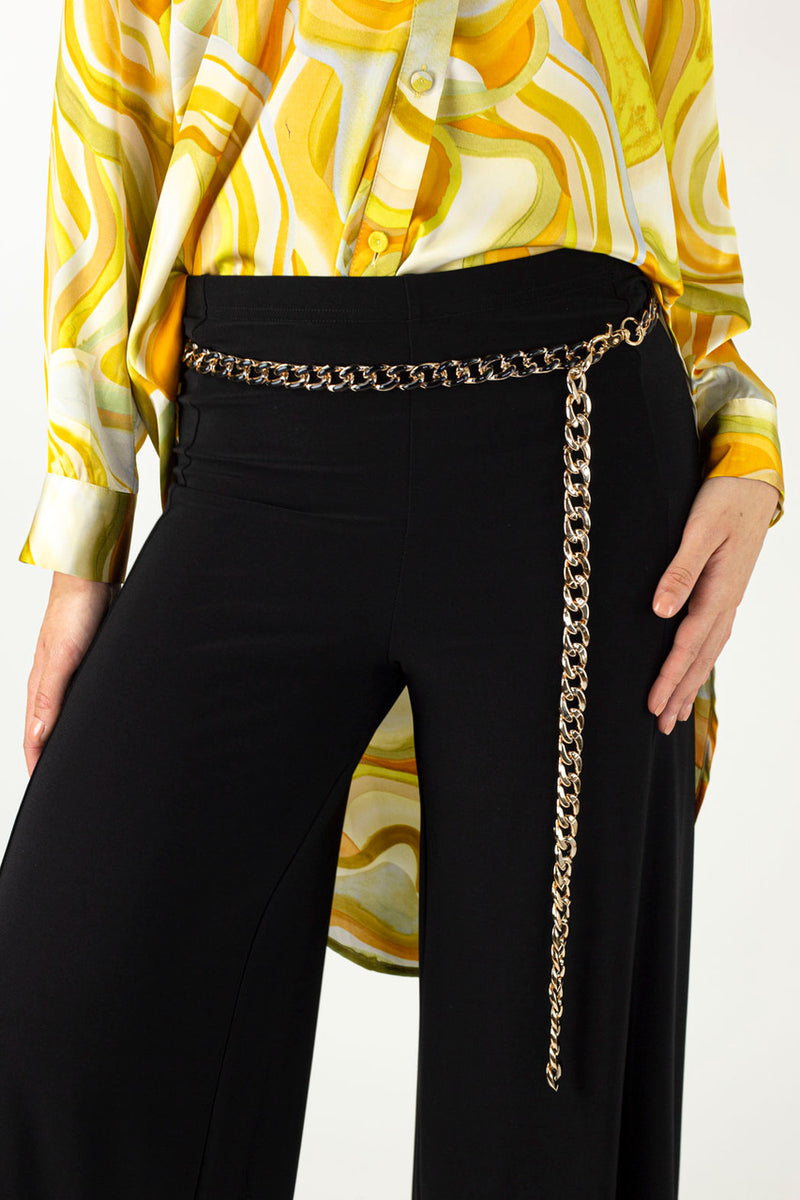 Black/gold Chain Belt S