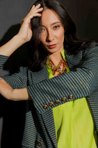 Jade Lurex Bari Blazer