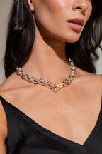 Silver Plated Parrot Clip Necklace S