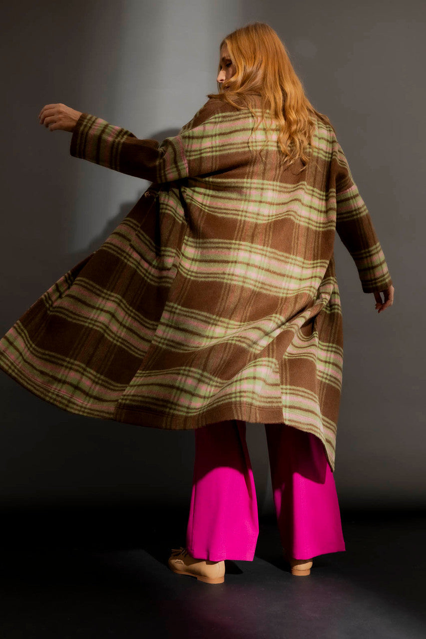 Chocolate Cocoon Coat