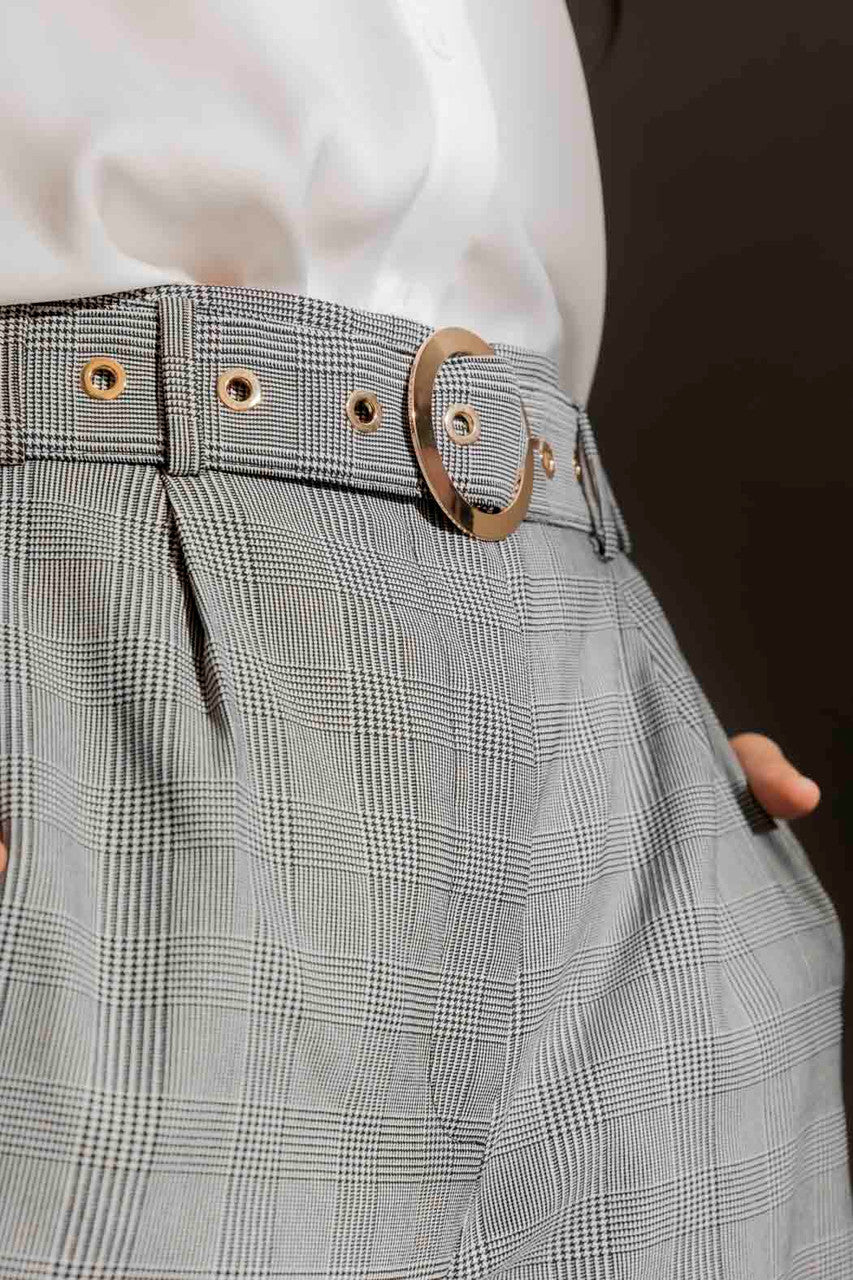 Grey Check Cleo Pant Grey Check