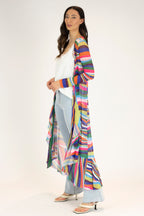 Rainbow Mesh Flounce Dress - Final Sale