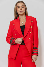 Red Euro Thriller Blazer