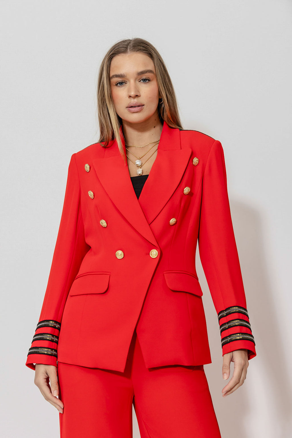 Red Euro Thriller Blazer