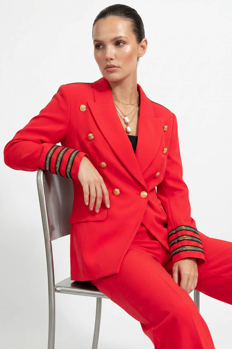 Red Euro Thriller Blazer