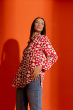 Red / White Blogger Shirt