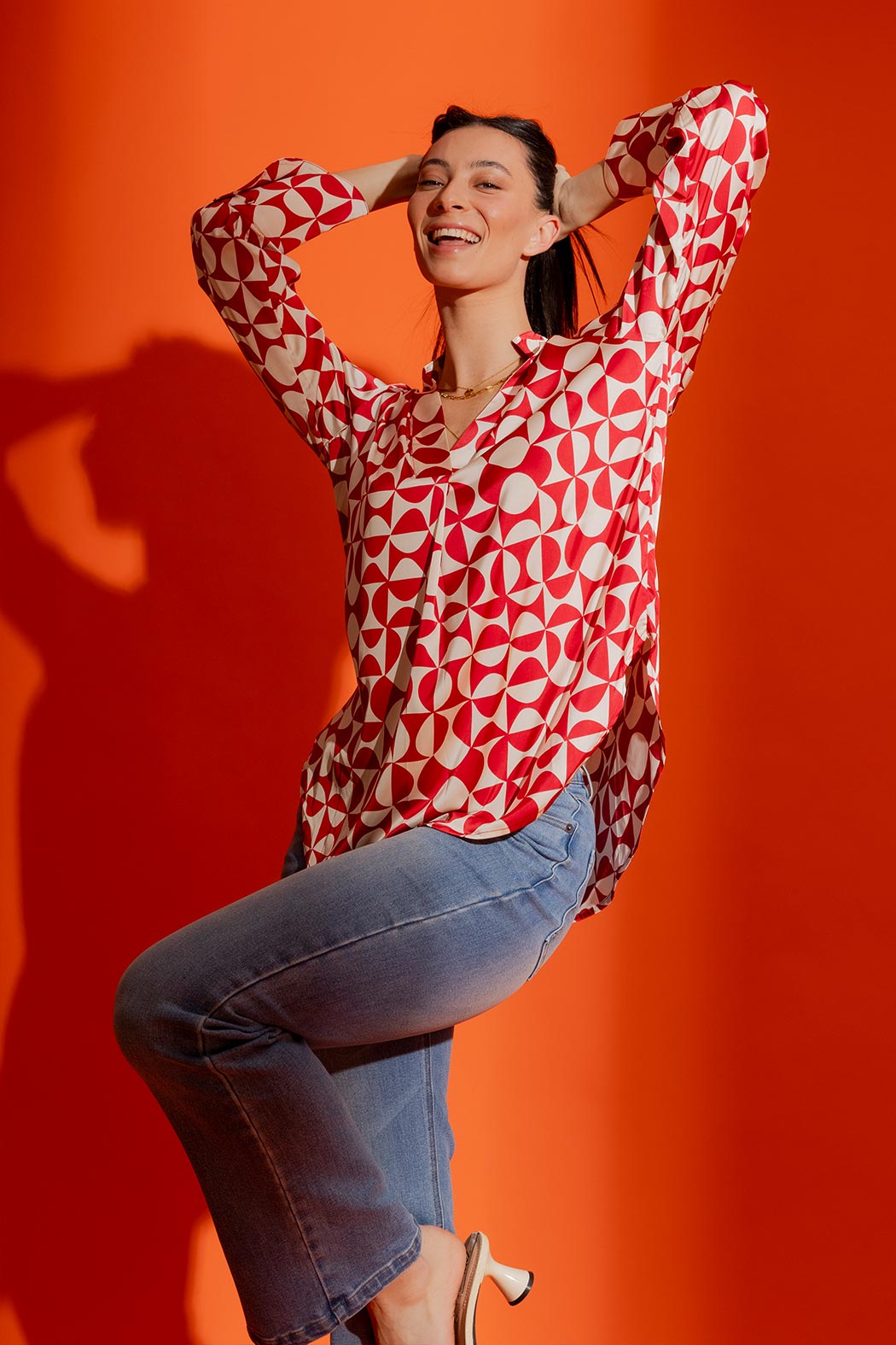 Red / White Blogger Shirt