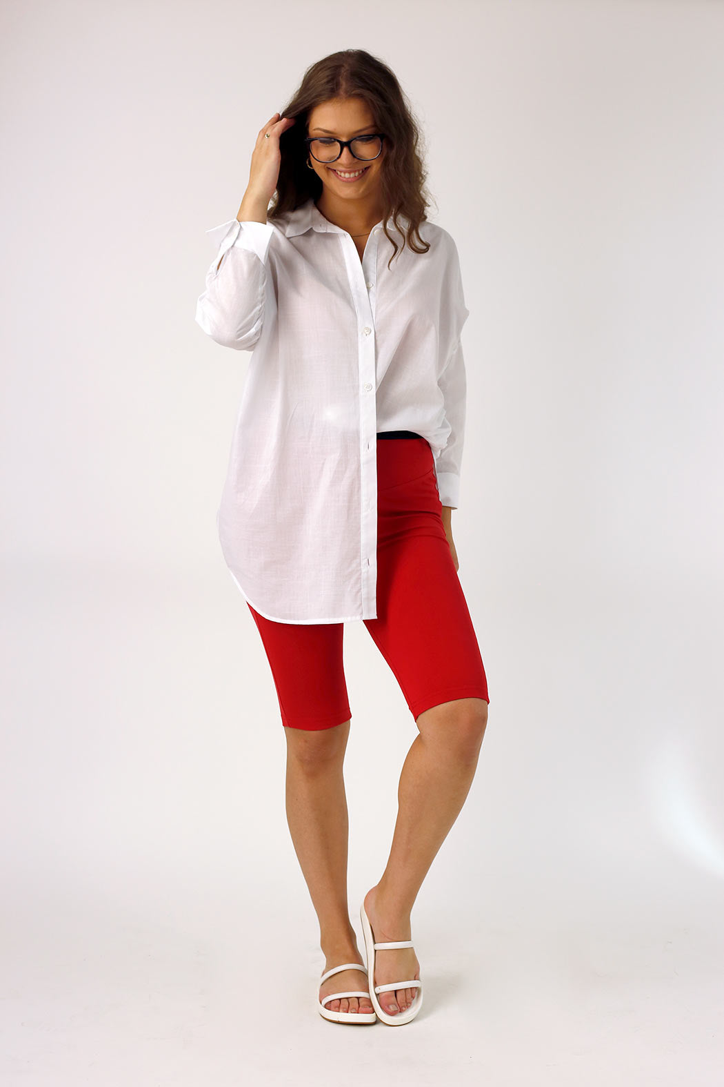 Red Ponte Bike Shorts - SALE