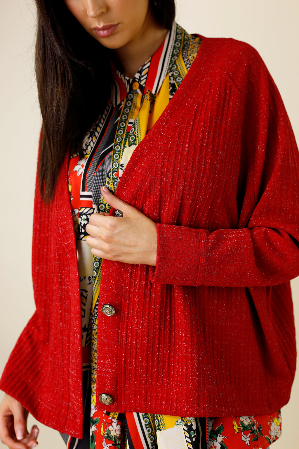 Fire Twinkle Crop Cardi - SALE