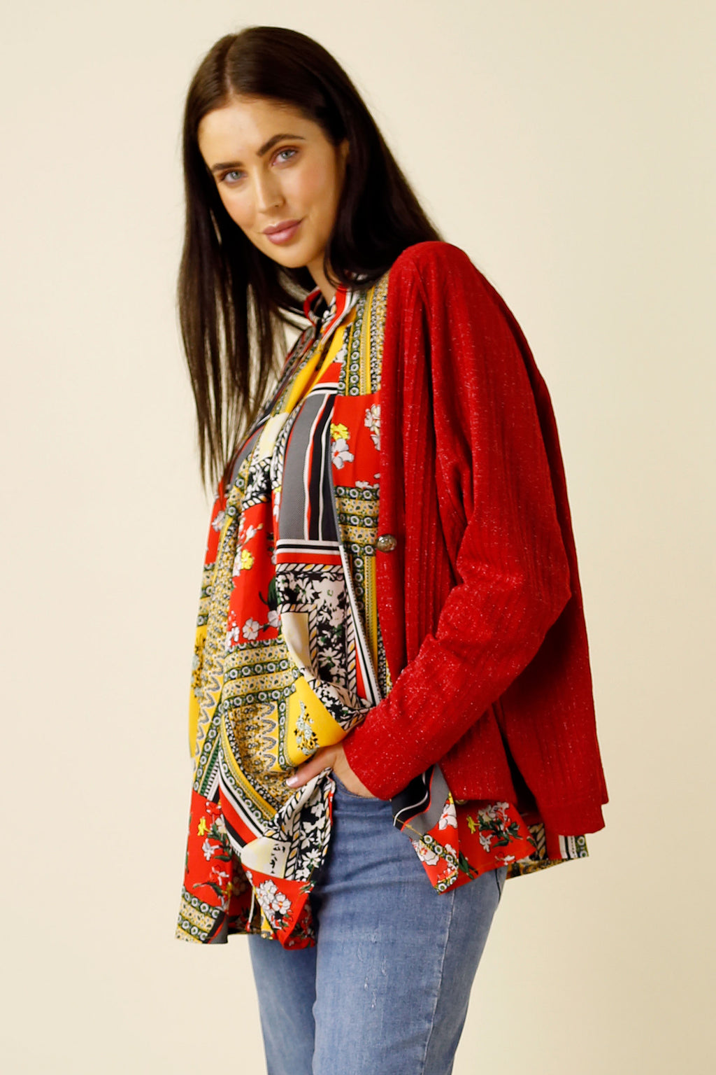 Fire Twinkle Crop Cardi - SALE