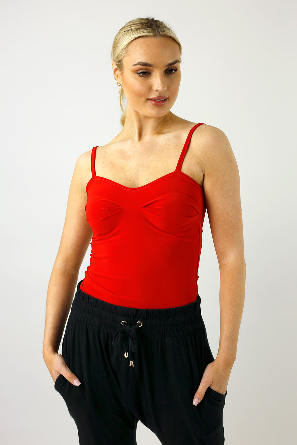 Red Jersey Princess Cami - FINAL SALE