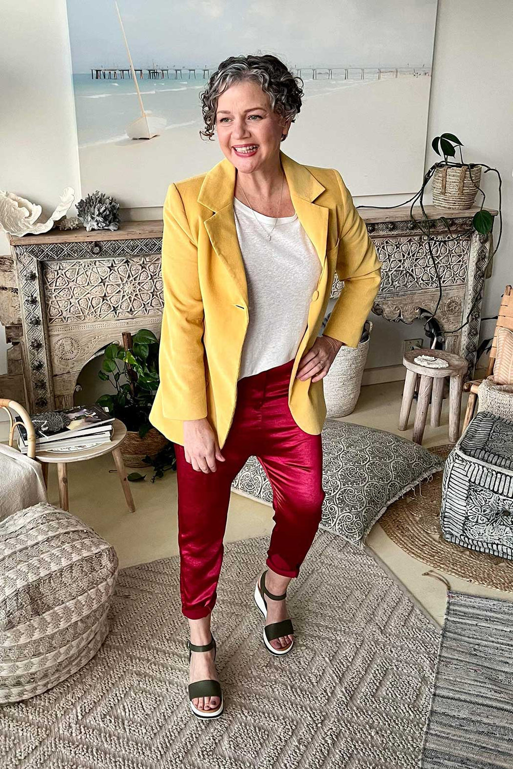 Red Satin Droppie - NT