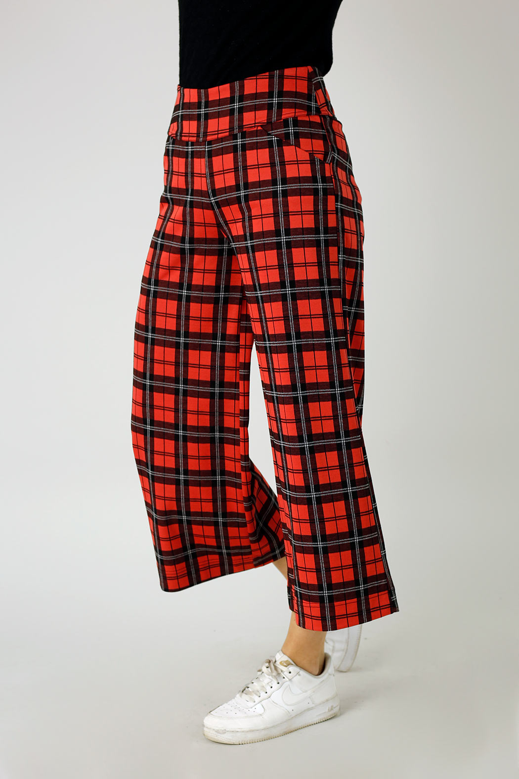 Red Check Jet Culotte - FINAL SALE