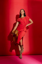 Red Washed Harlow Dress
