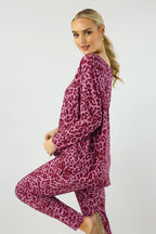 Pink Print Bamboo Slouch Top - FINAL SALE