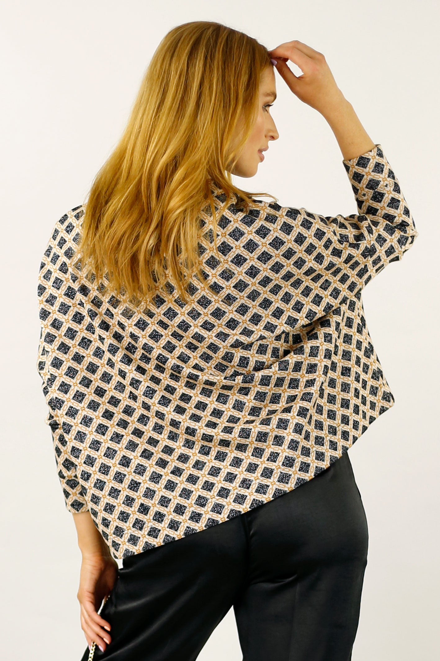 Black Chain Knit Jumper - SALE