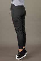 Black Denim Ponte Jogger - FINAL SALE