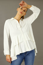 Ivory Soft Touch Staple Paris Shirt - SALE