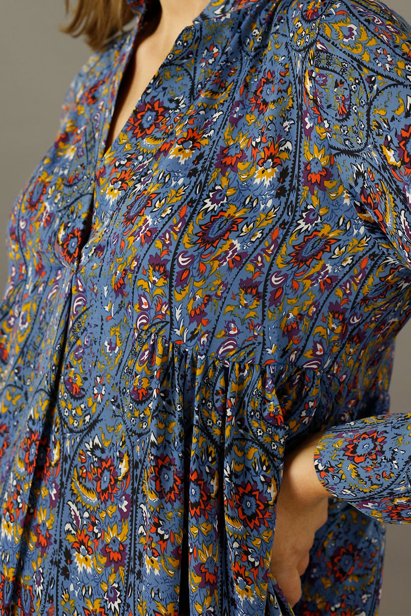 Paisley Nano Babydoll Shirt
