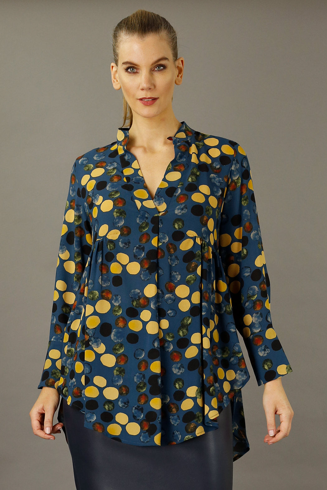 Blue Spotty Nano Babydoll Shirt - SALE