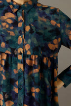 Teal Smudge Nano Claire Shirt - SALE