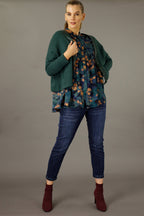 Teal Smudge Nano Claire Shirt - SALE