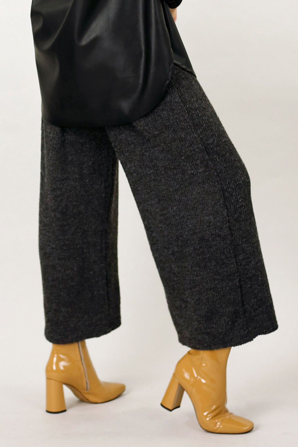 Black Mod Rib Culotte - SALE