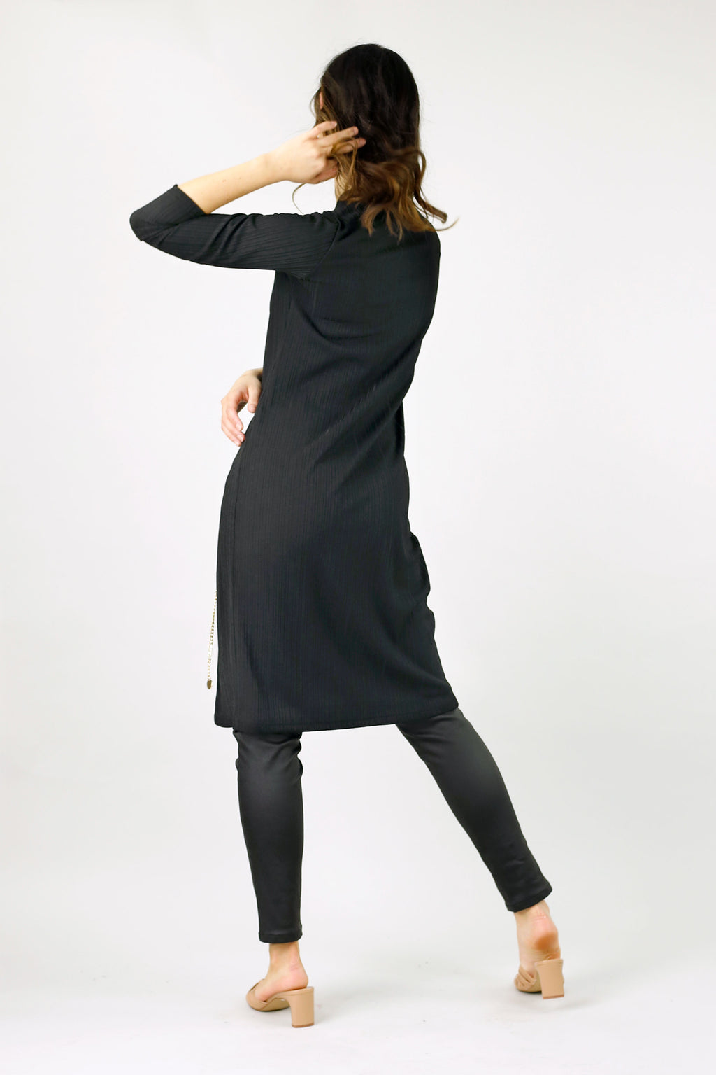 Black Shan Rib Tunic - SALE