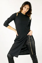 Black Shan Rib Tunic - SALE