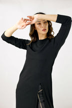 Black Shan Rib Tunic - SALE