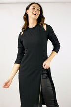 Black Shan Rib Tunic - SALE