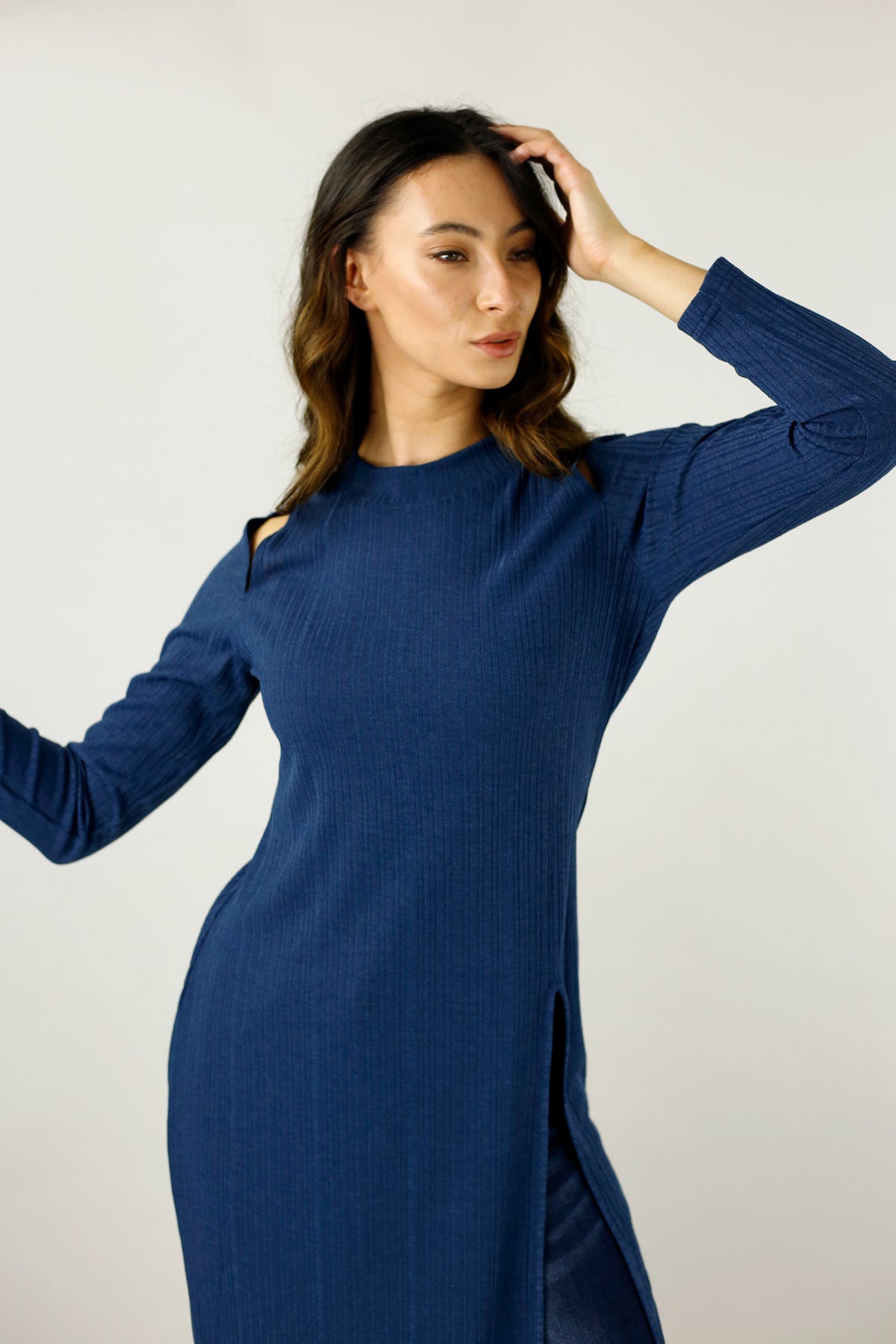 Navy Shan Rib Tunic - SALE