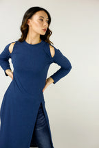 Navy Shan Rib Tunic - SALE