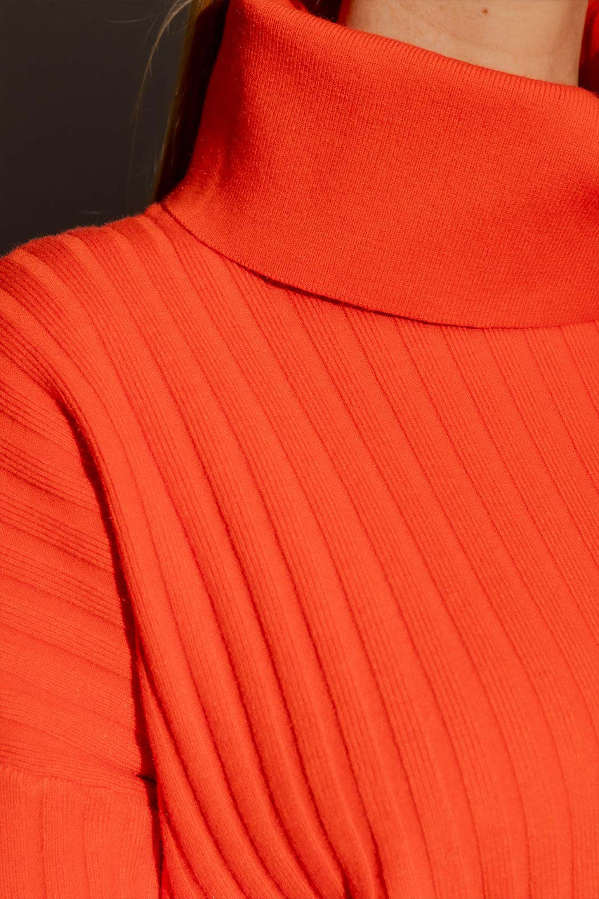 Orange Cowl Neck Jumper Orange S/M