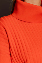 Orange Cowl Neck Jumper Orange S/M