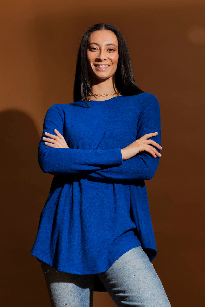 Cobalt Bell Long Sleeve Top