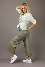 Avocado Vegan Leather Culotte - SALE