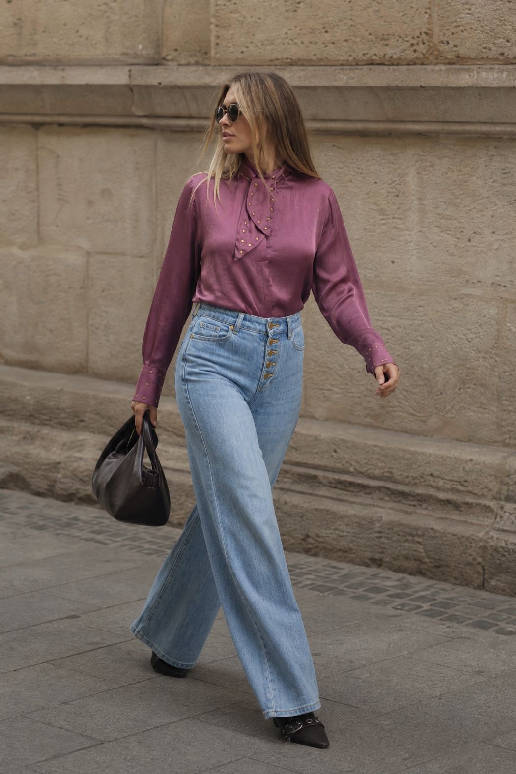 Light Denim Button Front Jean