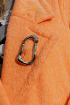 Silver Wave Brooch Silver O/S