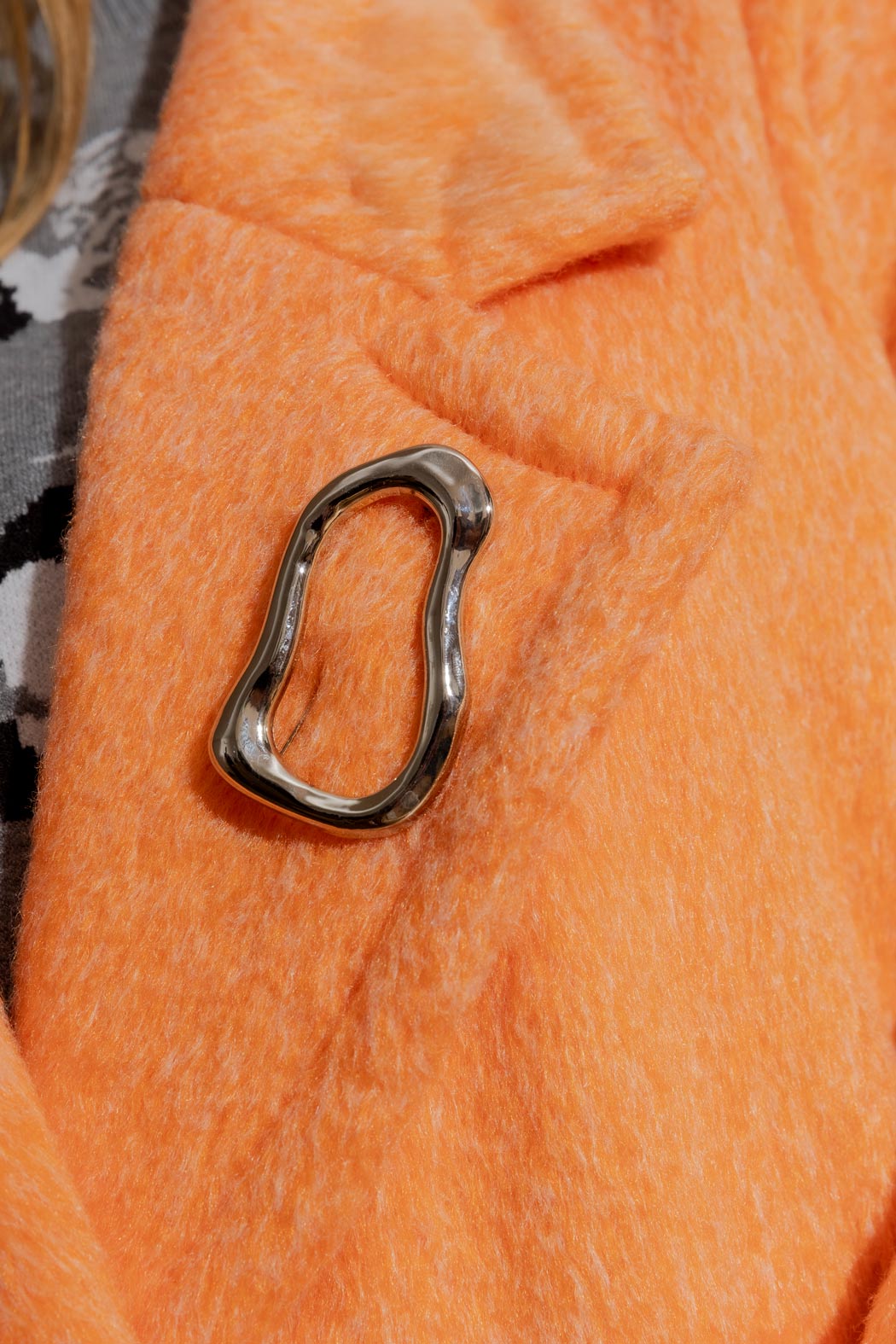 Silver Wave Brooch Silver O/S