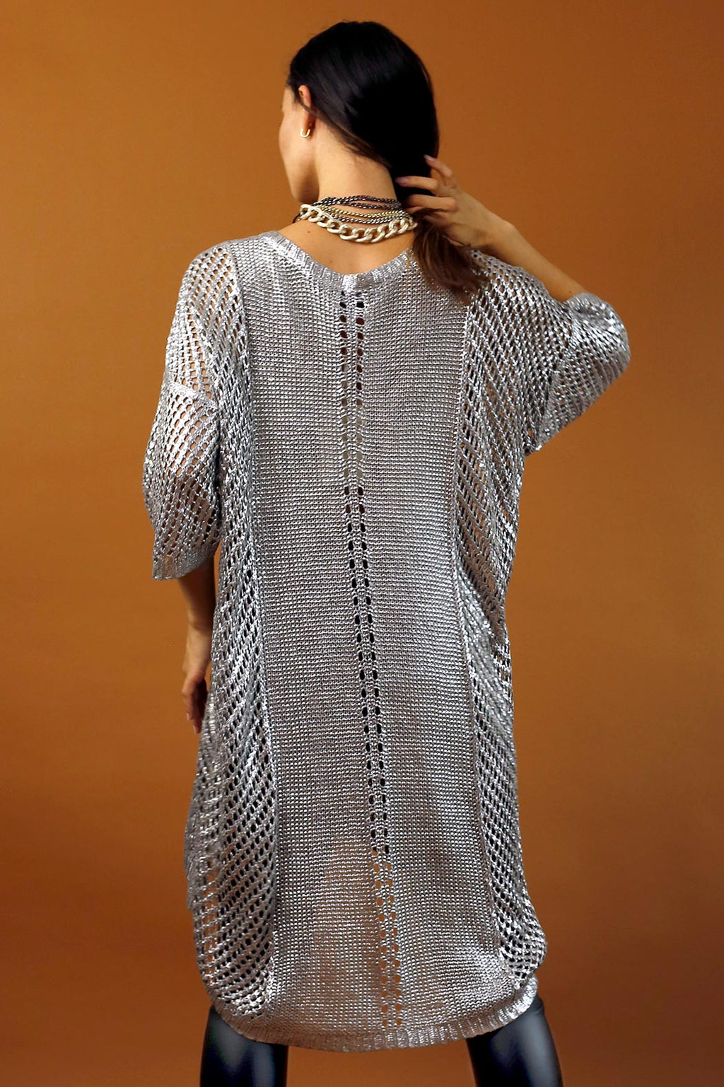 Khaki Foil Tunic - FINAL SALE
