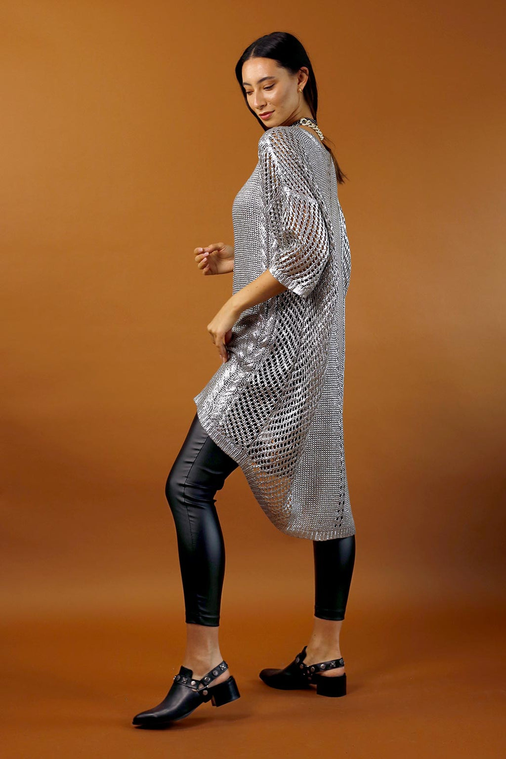 Khaki Foil Tunic - FINAL SALE