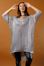 Khaki Foil Tunic - FINAL SALE