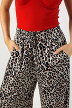 Silver Animal Silky Long Culotte - FINAL SALE