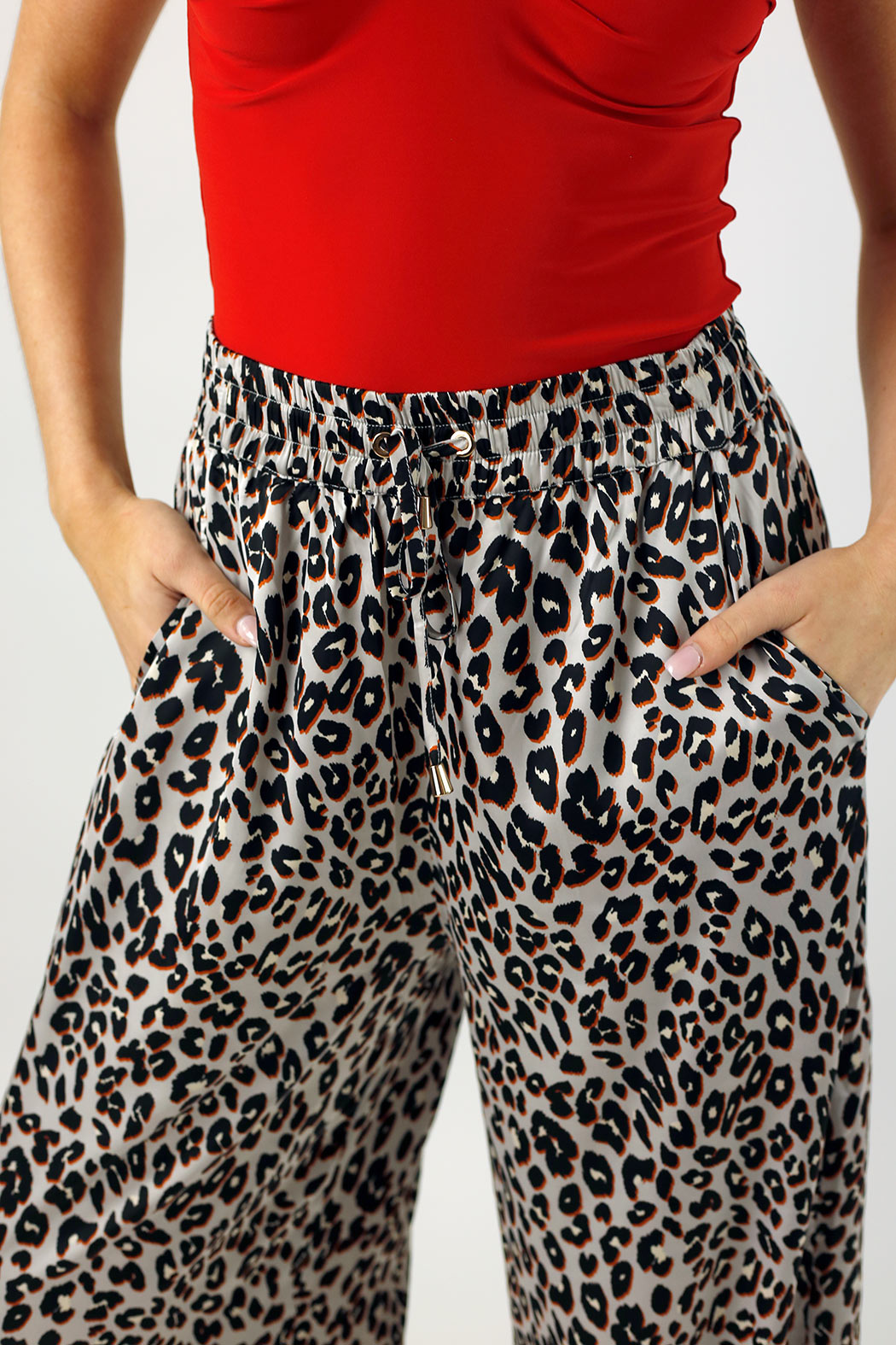 Silver Animal Silky Long Culotte - FINAL SALE