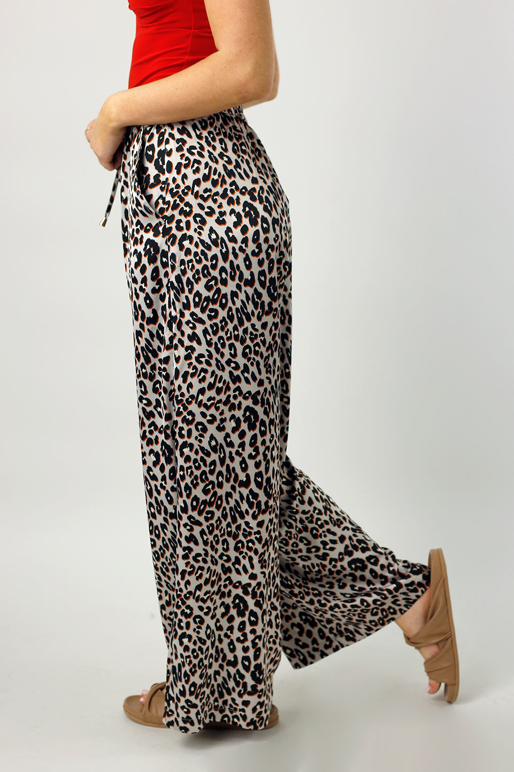 Silver Animal Silky Long Culotte - FINAL SALE